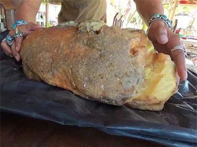 CLIP: Đi dạo bờ biển, vô tình nhặt được vật thể lạ hiếm gặp đáng giá cả gia tài