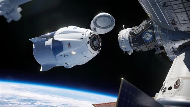 Mô phỏng tàu vũ trụ của phi hành đoàn SpaceX.