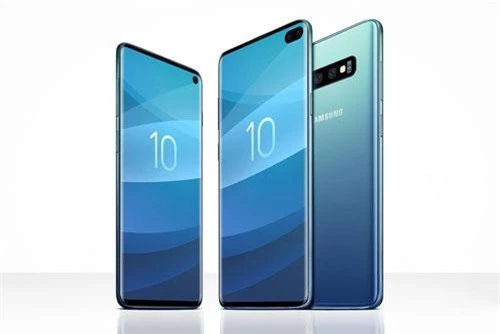 Samsung Galaxy S10 và Galayx S10 Plus (phải).