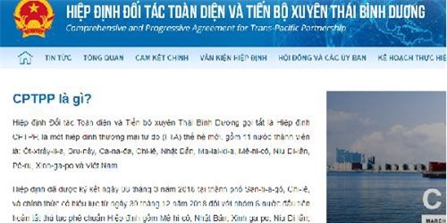 Hỗ trợ doanh nghiệp tìm hiểu về CPTPP qua chuyên trang thông tin điện tử