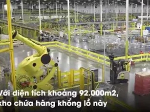 Clip: Khám phá nhà kho khổng lồ của 'ông hoàng' thương mại điện tử thế giới Amazon
