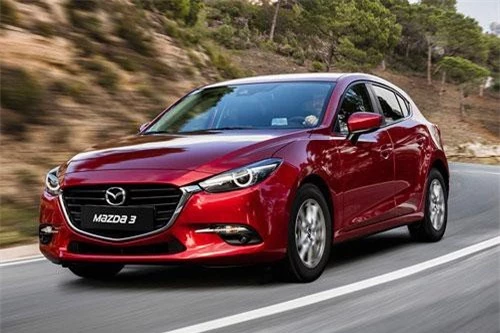 Mazda 3 (25 triệu đồng).
