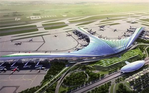 Phối cảnh thiết kế sân bay quốc tế Long Thành, Đồng Nai (Ảnh: TL)