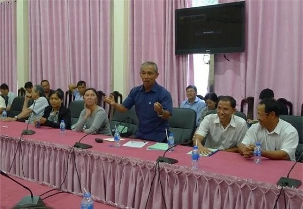 Ông Nguyễn Văn Giáo, đại diện cơ sở sản xuất nước mắm Phú Hưng. 