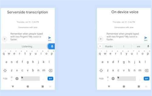 Phím ảo Gboard hỗ trợ chuyển từ lời nói sang văn bản mà không cần kết nối mạng