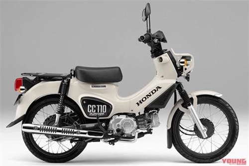 Màu trắng cổ điển trên Honda Cross Cub Kumamon 110