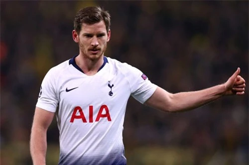 Trung vệ: Jan Vertonghen (Tottenham).