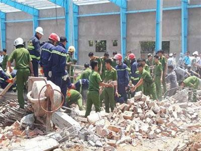 Vĩnh Long: Vụ sập tường khiến 6 người chết: Dừng thi công công trình