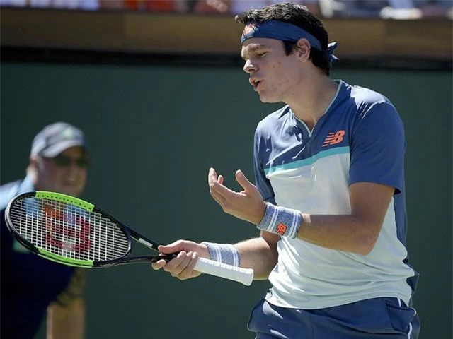 Raonic đã phải gác vợt sau 3 set.