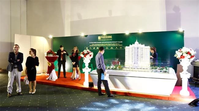 Gian hàng của Phúc Khang giới thiệu dự án mới nhất tại khu Đông Sài Gòn là Rome By Diamond Lotus (ảnh PK)