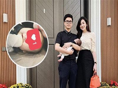 Á hậu Tú Anh công khai ảnh cận mặt quý tử đầu lòng cực đáng yêu sau thời gian giấu kỹ