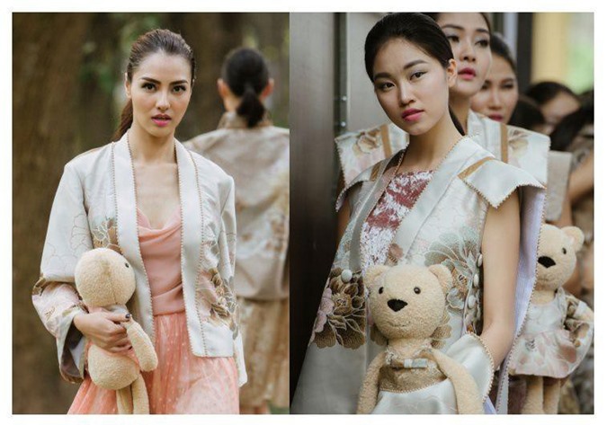 Hồng Quế cùng dàn mẫu gây chú ý khi ôm gấu bông lên sàn diễn thời trang