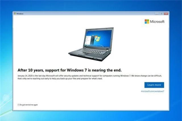 Microsoft chuẩn bị khai tử Windows 7 - Kết thúc một tượng đài - 1