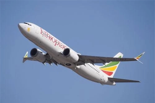 Boeing 737 Max 8 của hãng hàng không Ethiopian Airlines.