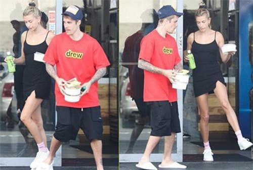 Lâu lắm mới thấy vợ chồng Justin Bieber cười hạnh phúc bên nhau, song spotlight lại dổ dồn vào body của Hailey