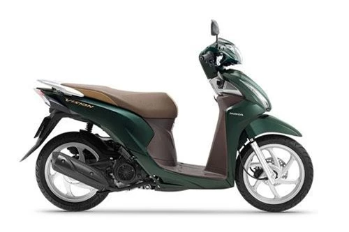 Honda Vision 110cc 2019 màu xanh lục.