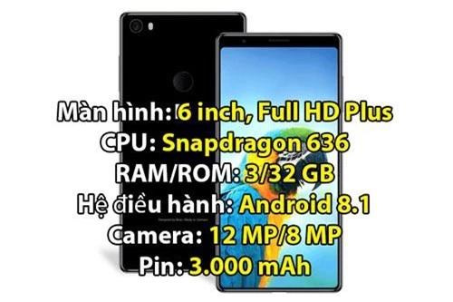 Bphone 3 (6,99 triệu đồng).