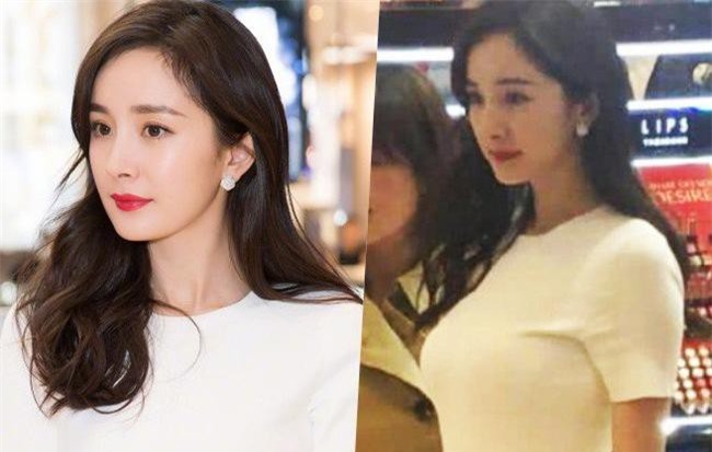 Không hở hang da thịt, Dương Mịch vẫn gây sốt với vòng một "khủng" khi diện váy bó sát