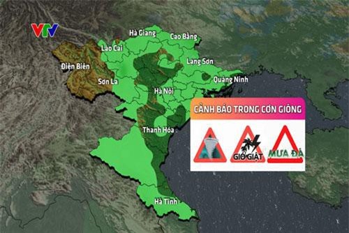 Cảnh báo mưa giông nhiều khu vực trên cả nước