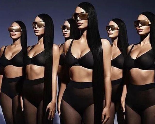 Kim Kardashian khoe thân để quảng cáo kính