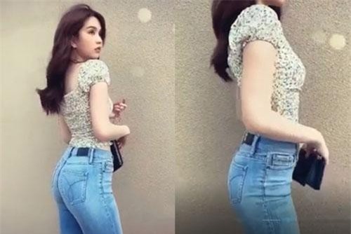 CLIP: Cư dân mạng tranh cãi về vòng 3 to nhỏ bất thường của Ngọc Trinh