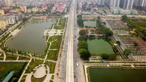 Hà Nội thành hình đường trên cao xuyên qua phố phường Thủ đô