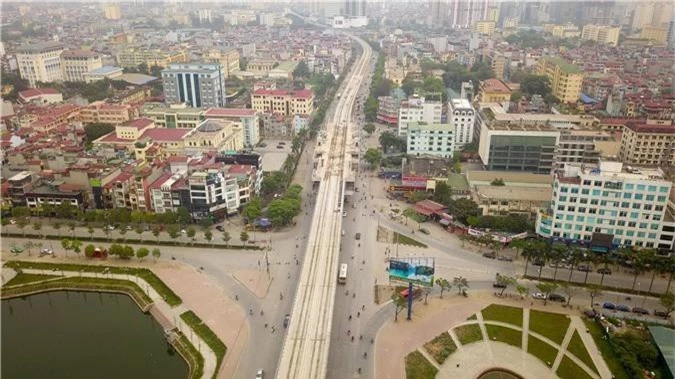 Metro Nhổn - ga Hà Nội thành hình đường trên cao xuyên qua phố phường Thủ đô - 1