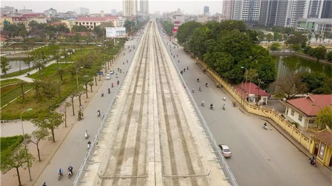 Metro Nhổn - ga Hà Nội thành hình đường trên cao xuyên qua phố phường Thủ đô - 2 Metro Nhổn - ga Hà Nội thành hình đường trên cao xuyên qua phố phường Thủ đô - 2