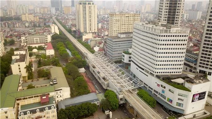 Metro Nhổn - ga Hà Nội thành hình đường trên cao xuyên qua phố phường Thủ đô - 4