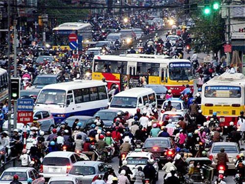 Xe máy đang chiếm 86% lượng phương tiện giao thông đang tham gia tại Hà Nội