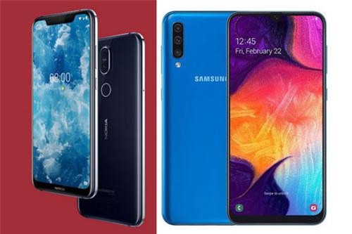 Tậu smartphone tầm trung, chọn Nokia 8.1 hay Samsung Galaxy A50?