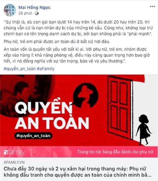 Sao Vbiz lên tiếng ủng hộ chiến dịch Quyền an toàn, ngăn chặn hành vi sàm sỡ, xâm hại phụ nữ, trẻ em - Ảnh 14.