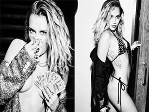 Miley Cyrus "đốt mắt" dân tình với loạt ảnh đen trắng: Thả rông khoe vòng 1 sexy, body đỉnh bất ngờ