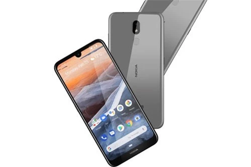 Nokia 3.2 sử dụng vỏ nhựa nguyên khối. Máy có kích thước 159,4x76,2x8,6 mm, cân nặng 181 g.