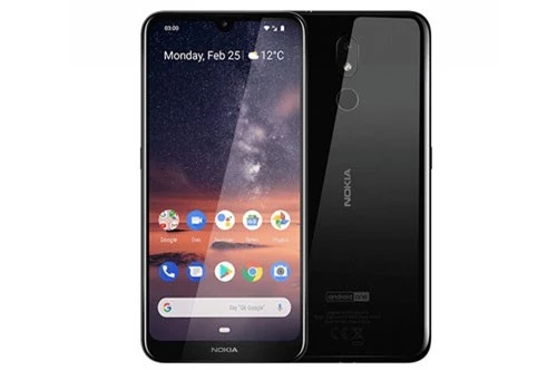 Sức mạnh phần cứng của Nokia 3.2 đến từ chip Qualcomm Snapdragon 429 lõi tứ với xung nhịp 1,8 GHz, GPU Adreno 504. RAM 2 GB/ROM 16 GB hoặc RAM 3 GB/ROM 32 GB, có khay cắm thẻ microSD với dung lượng tối đa 400 GB. Hệ điều hành Android 9.0 Pie (Android One).