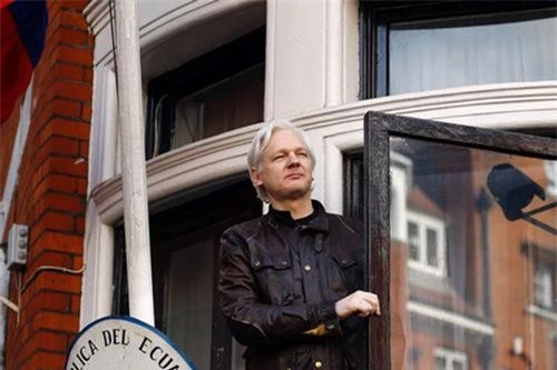Nhà sáng lập WikiLeaks Julian Assange. Nguồn: AP.