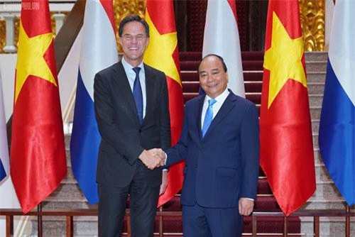 Thủ tướng Nguyễn Xuân Phúc đón Thủ tướng Vương quốc Hà Lan