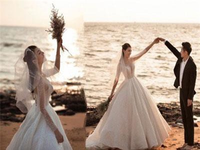 Cận ngày trọng đại, Lê Hà tung trọn bộ ảnh cưới lãng mạn chẳng kém phim Hàn cùng hôn phu điển trai