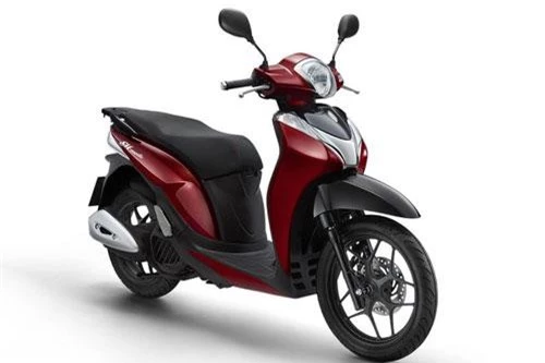 Honda SH Mode 2019 màu đỏ đen.