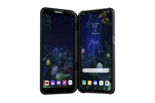 LG V50 ThinQ 5G có thể kết nối với ốp lưng Dual View. Ốp lưng này là màn hình OLED 6,2 inch và dễ dàng gắn vào máy.