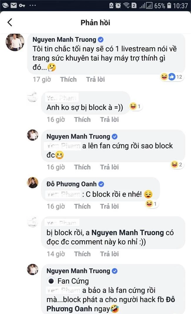 Quỳnh búp bê Phương Oanh lên mạng trút giận, ai ngờ lại được nam diễn viên vợ con đề huề chọc ngoáy - Ảnh 2.