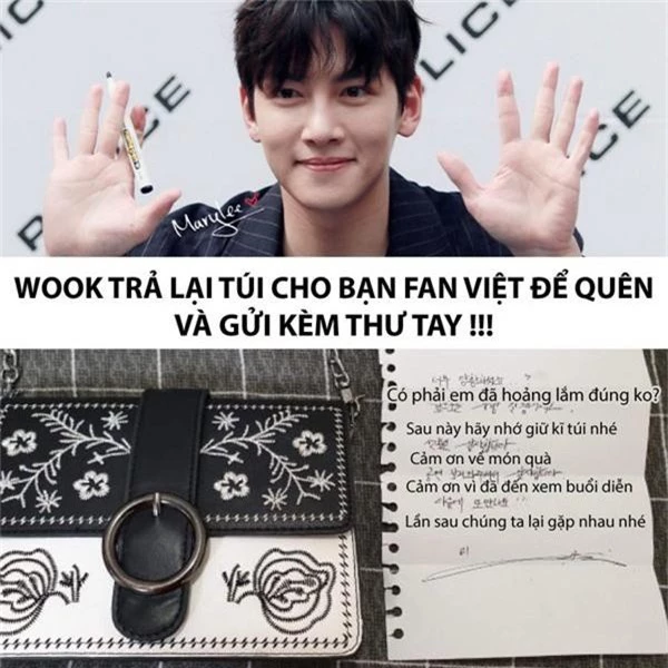 Fan girl người Việt để quên túi xách trong giỏ quà tặng Ji Chang Wook, hành động của chàng mỹ nam mới bất ngờ! - Ảnh 1.