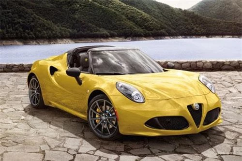 1. Alfa Romeo 4C Spider 2019 (giá khởi điểm: 66.900 USD).