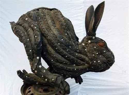 Nghệ thuật từ... những chiếc lốp xe