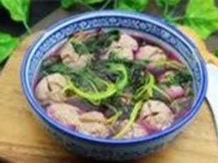 Cách nấu món canh rau dền chả bò viên