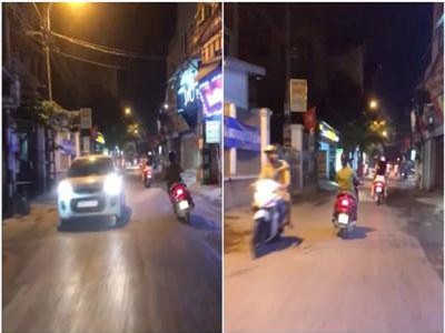 Chị “ninja Lead” vừa đi vèo vèo vừa đánh võng khiến nhiều người sợ hãi