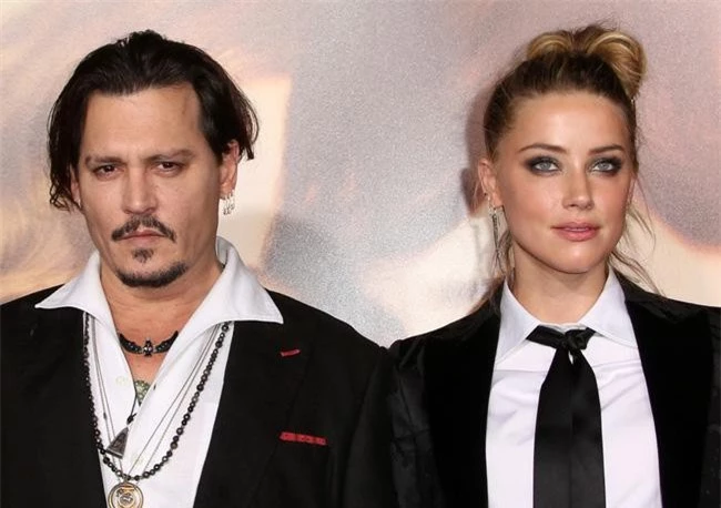 Johnny Depp và vợ cũ Amber Heard.