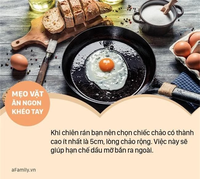 6 mẹo vặt để khi chiên rán thực phẩm không bị bắn dầu ra ngoài của các đầu bếp mà ít ai biết - Ảnh 1.