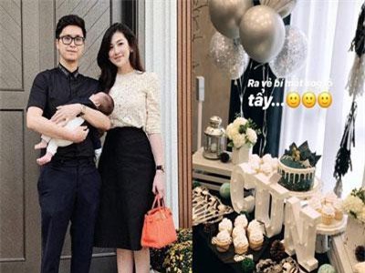 Á hậu Tú Anh bí mật tổ chức sinh nhật cho ông xã thiếu gia kém 1 tuổi nhưng cuối cùng vẫn bị "lộ tẩy"