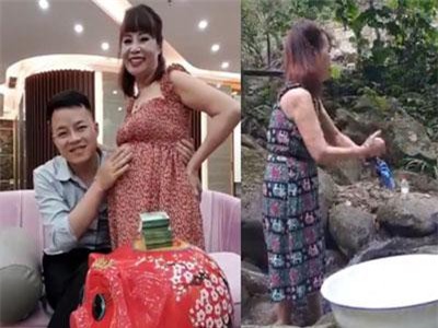 Cô dâu 62 tuổi livestream, bất ngờ lộ bụng xẹp lép khi ở quê chồng sau thời gian thông báo mang thai 5 tháng